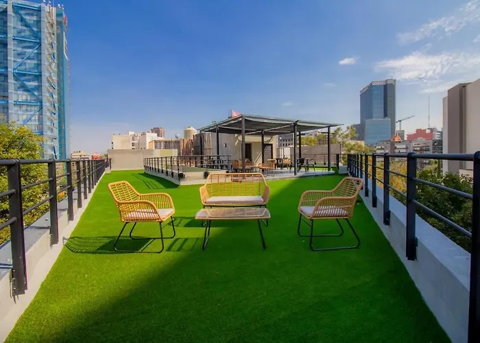 Jm 02 Capitalia 1br Terrace Style And Photogenic Apartment Mexico City